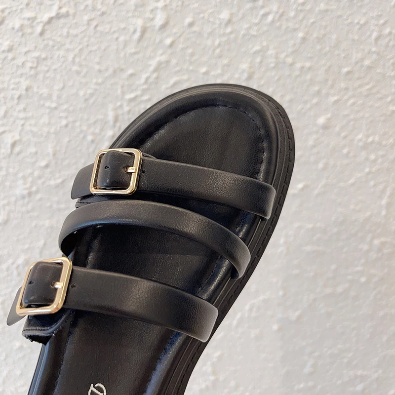 

Chunky Sandals Women PU Leather Platform Sandals Women Fashion New Summer Sandal Shoes Party Casual Holiday Shoes