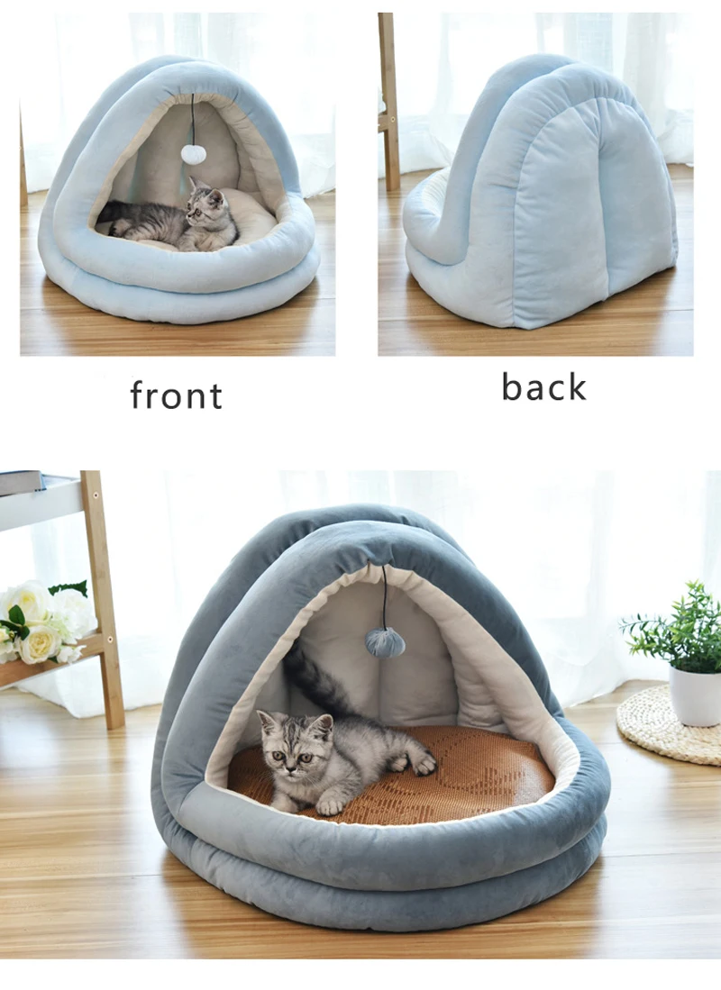 Домашний домик для котенка мягкий теплый маленький кот кошек собак гнездо