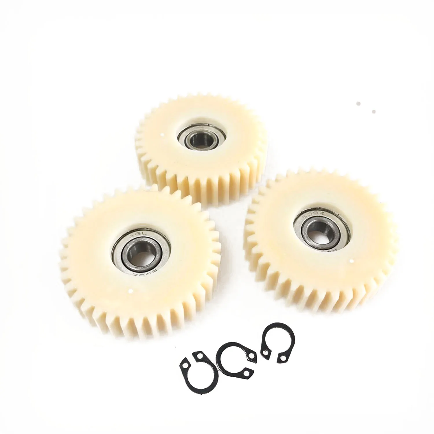Bafang Motor SWX02(G02)/FAT Hub(G06) Nylon Gear set Spare Part for Replacement 36 Teeth Geared 3PCS with Circlip Ring