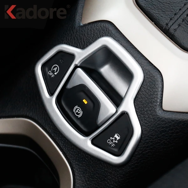 Для Jeep Renegade 2014 2016 2017 2018 2019 ABS матовая Кнопка Ручного Тормоза панель Накладка авто