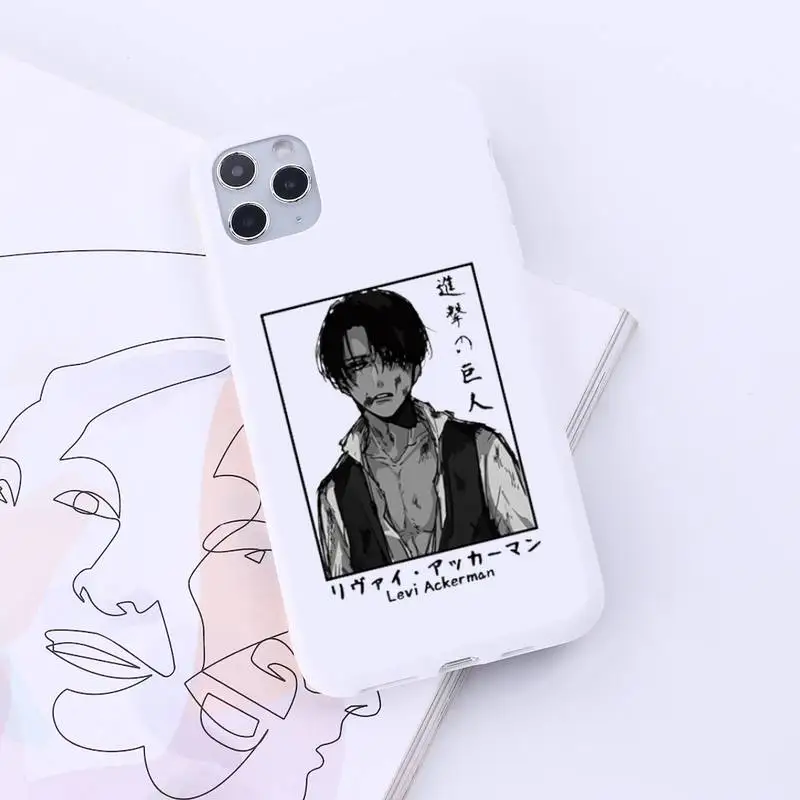 

Japan anime attack on Titan Phone Case Candy Color for iPhone 6 7 8 11 12 s mini pro X XS XR MAX Plus