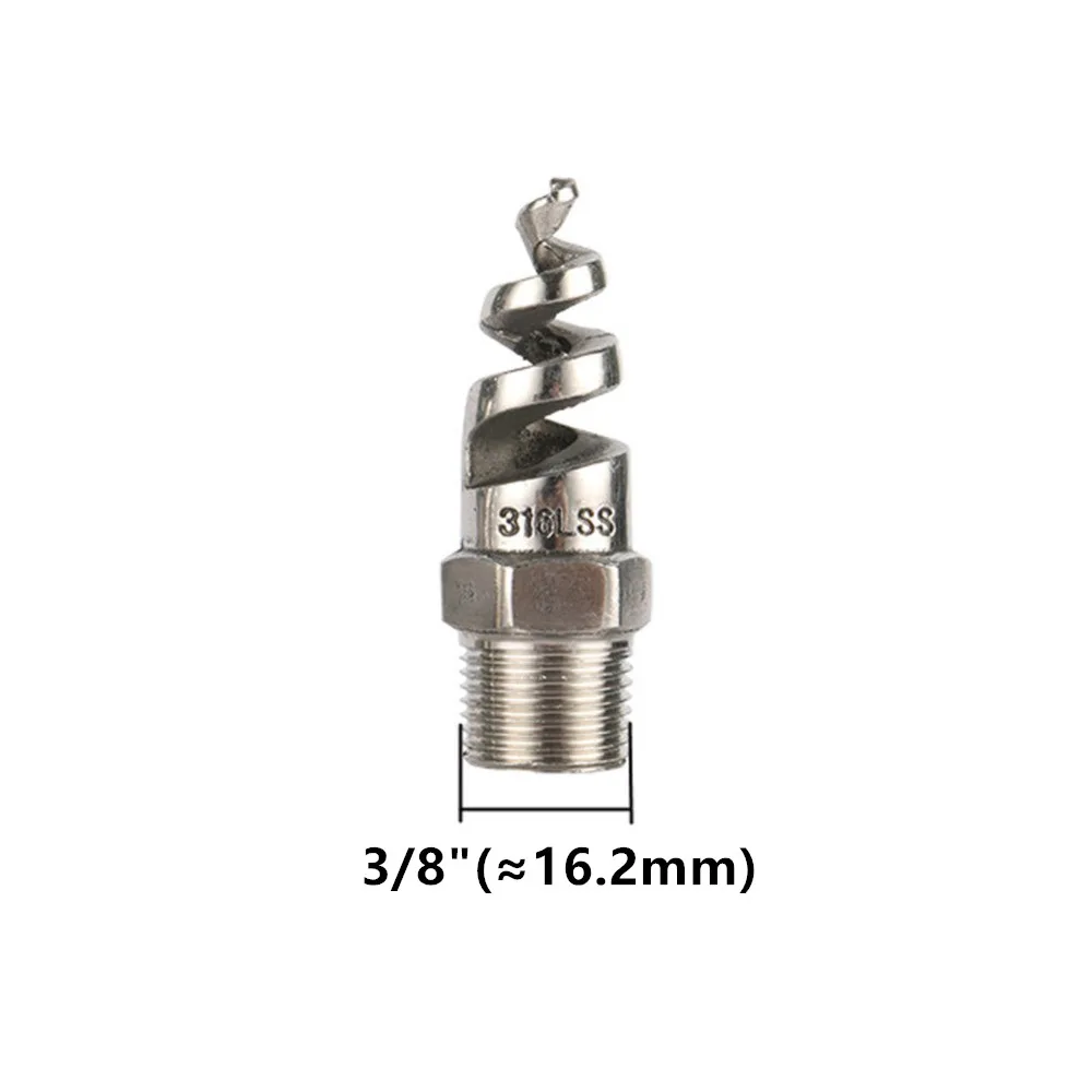 

3/8 "1/2" 3/4 "1/4" 1 "Наружная резьба Спиральная форсунка с полным конусом Спринклер для полива из нержавеющей стали Инструмент для полива садовых газонов