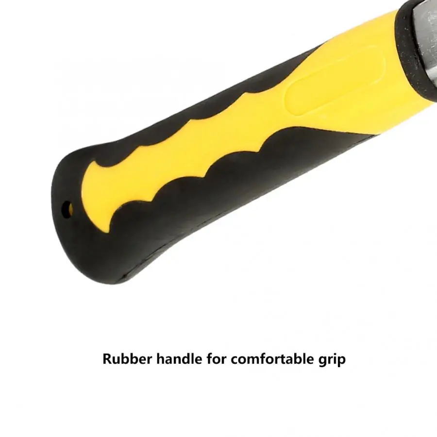 Молоток для кирпича с резиновой ручкой двойное плоское горлышко Геологическая