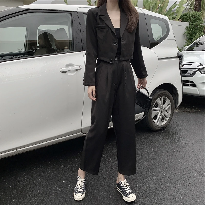 2020 корейские женские костюмы сексуальные брючные для женщин женский короткий