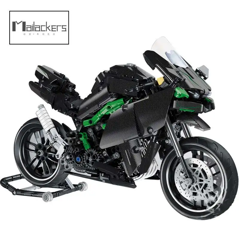 

Mailackers City Technical Motorcycle Car Model Building Blocks Speed Champions Racing Motobike Vehicles Bricks Toys for Boys