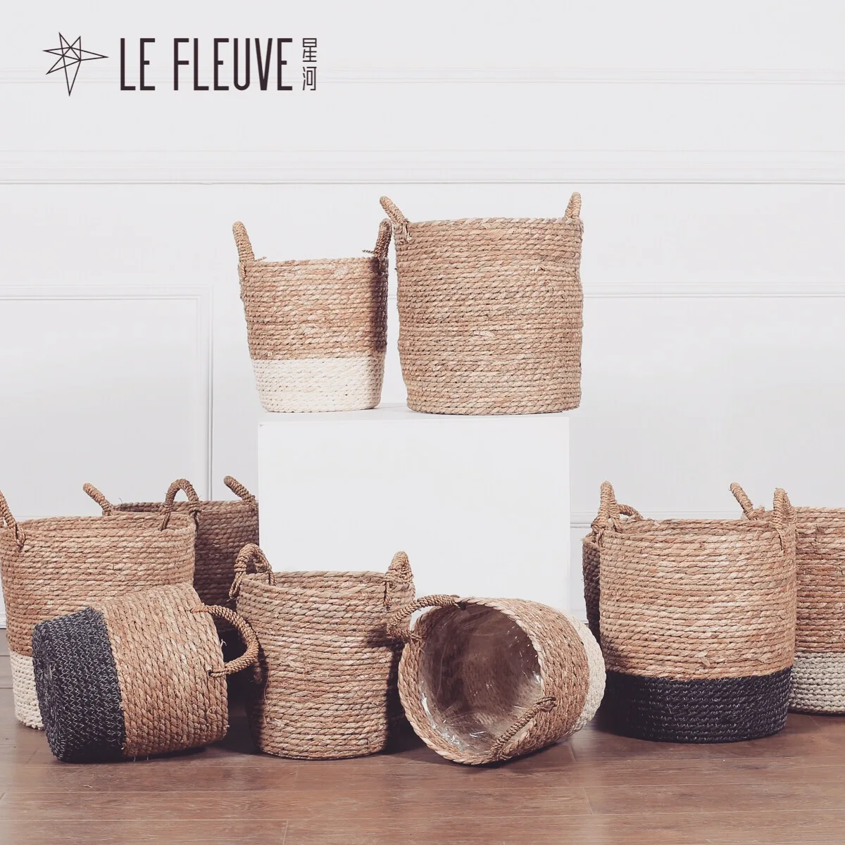 Соломенная Корзина для растений водонепроницаемая соломенная корзина хранения