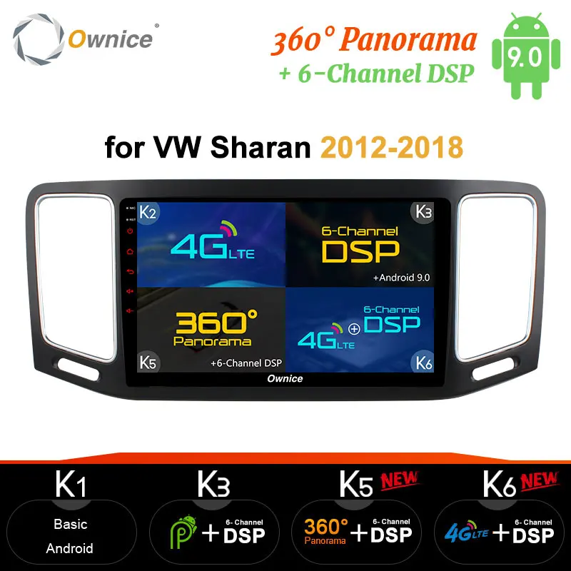 Ownice DSP carplay Android 9 0 8 ядер автомобильное радио DVD 2G/32G Suppport 4G sim карта DAB + для