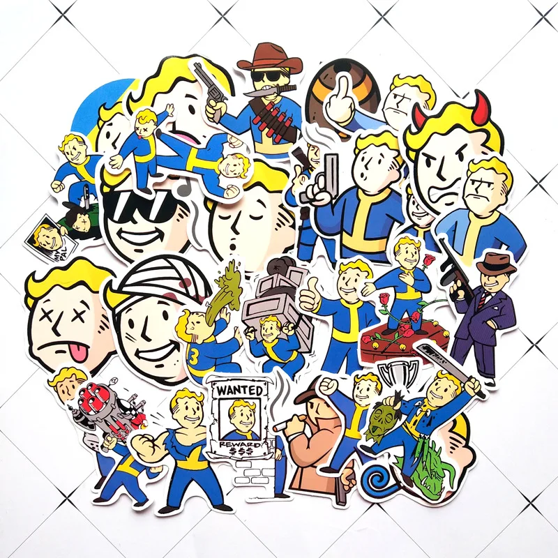 29 шт. наклейка Fallout для чемодана скейтборда телефона ноутбука мотоцикла