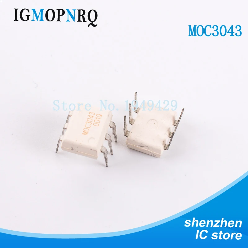 10 шт. MOC3043 DIP6 Триод и SCR выход оптопара 6Pin400V крест Zero Triac Dr новый оригинальный |