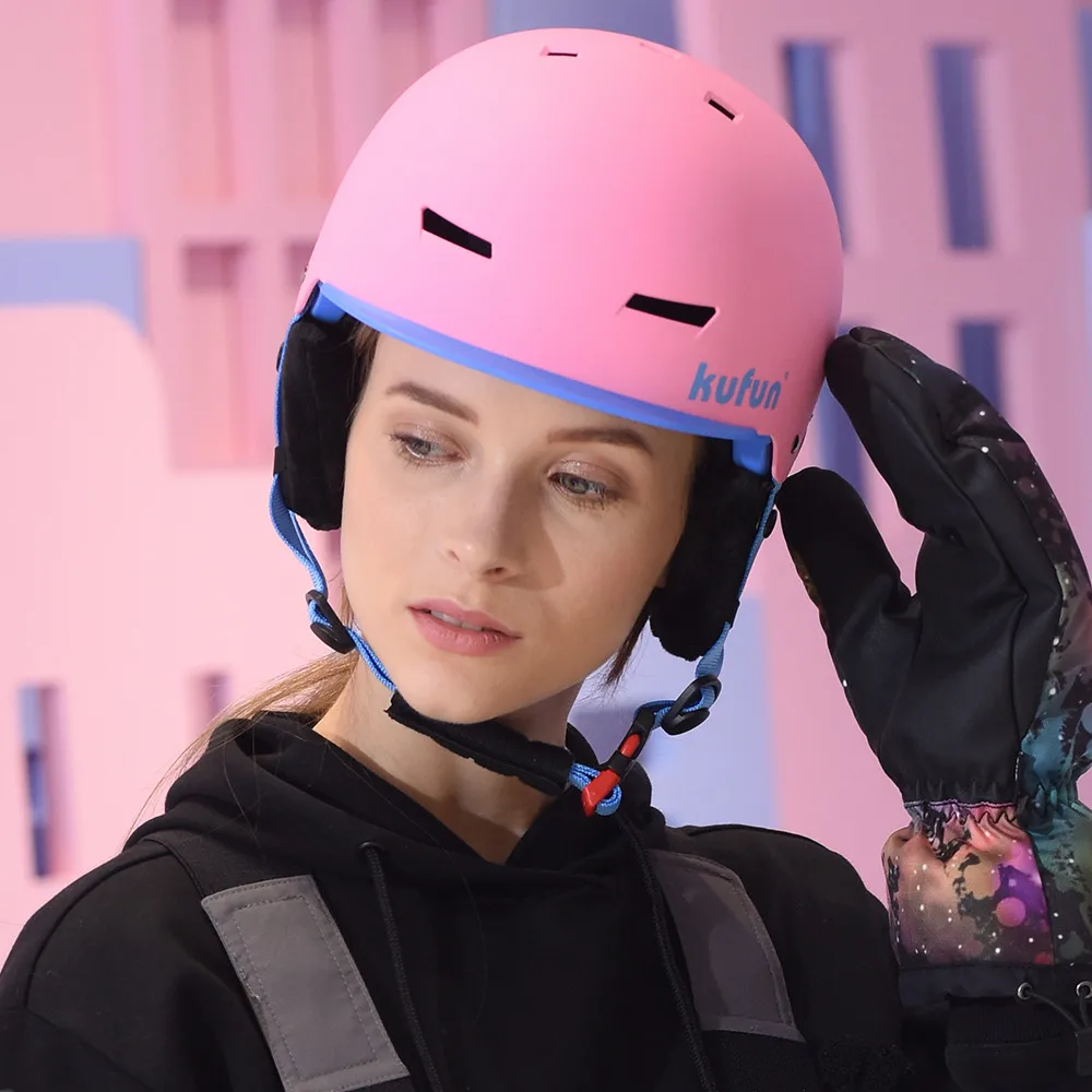Шлем Kufun для лыж сноуборда зимних видов спорта велоспорта снега мужчин женщин