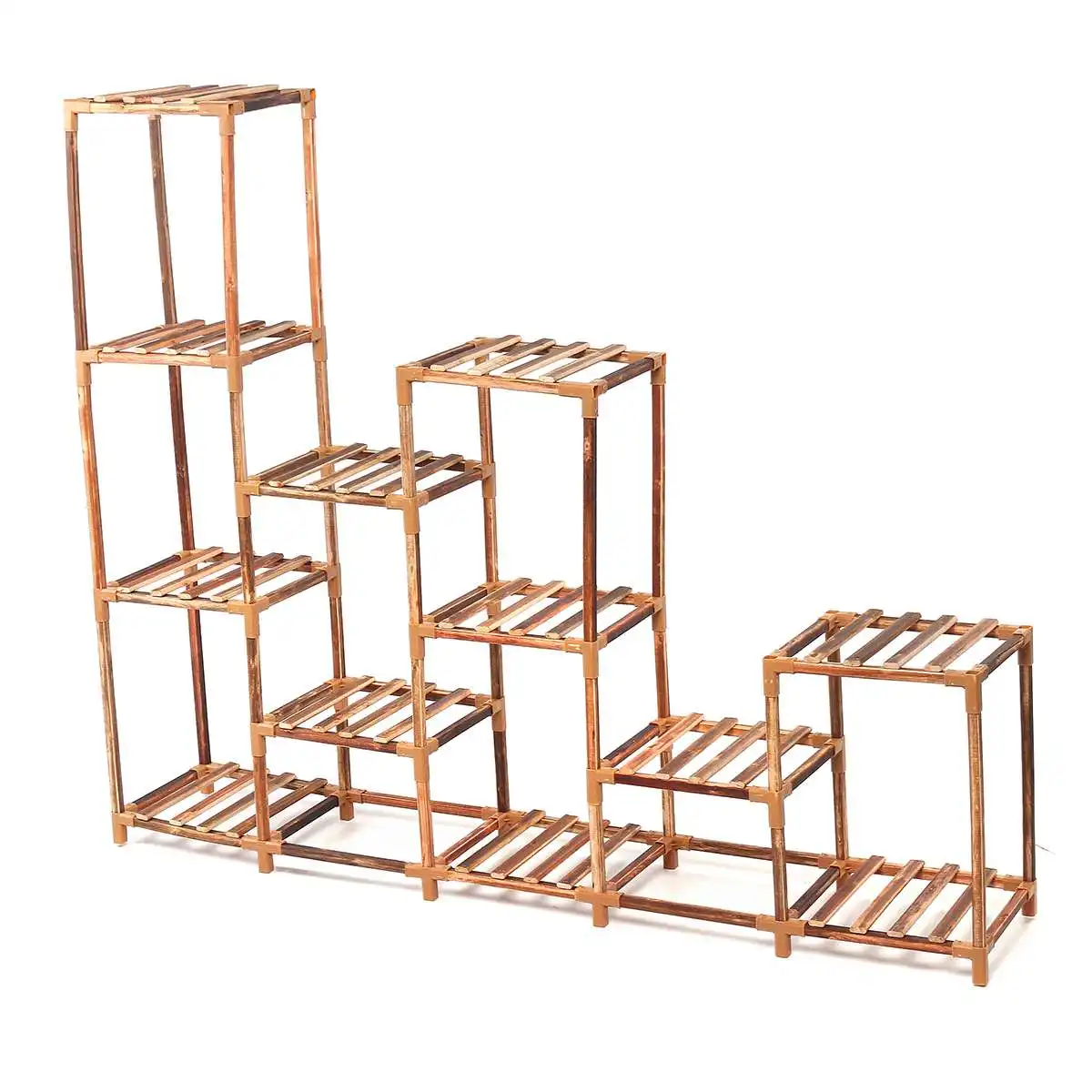 

Multi-layer Wooden Shelves Bookshelf Plant Rack Display Shelf Home Indoor Outdoor Yard Garden Patio Balcony Flower Stands