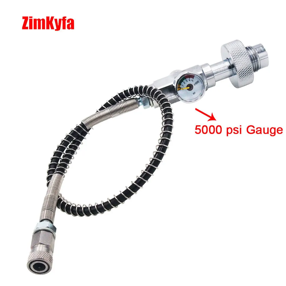 Пейнтбол PCP заполняющая станция 300bar/4500psi Din G5/8 &quotзарядный адаптер w/10&quot стальной