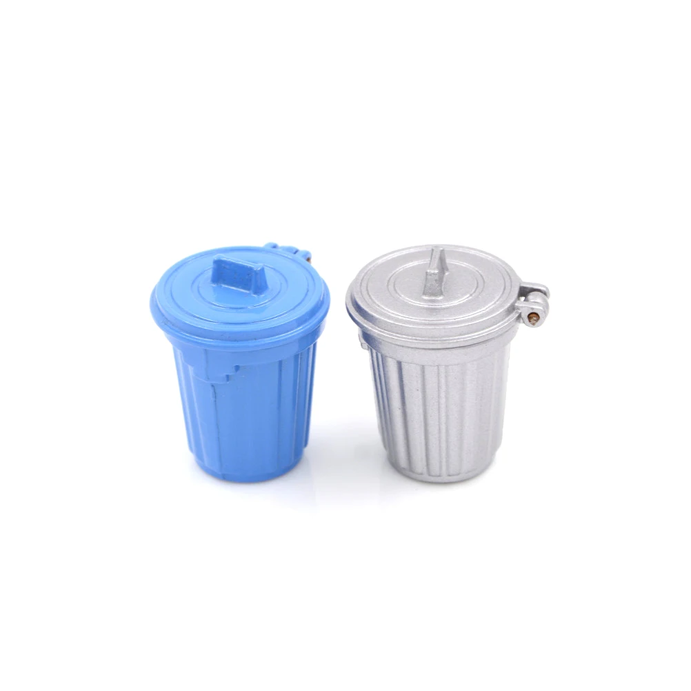 

New 1PCS 1:12 Dollhouse Miniature Dustbin / Trash Can Simulation Kitchen Furniture Toys Accessories