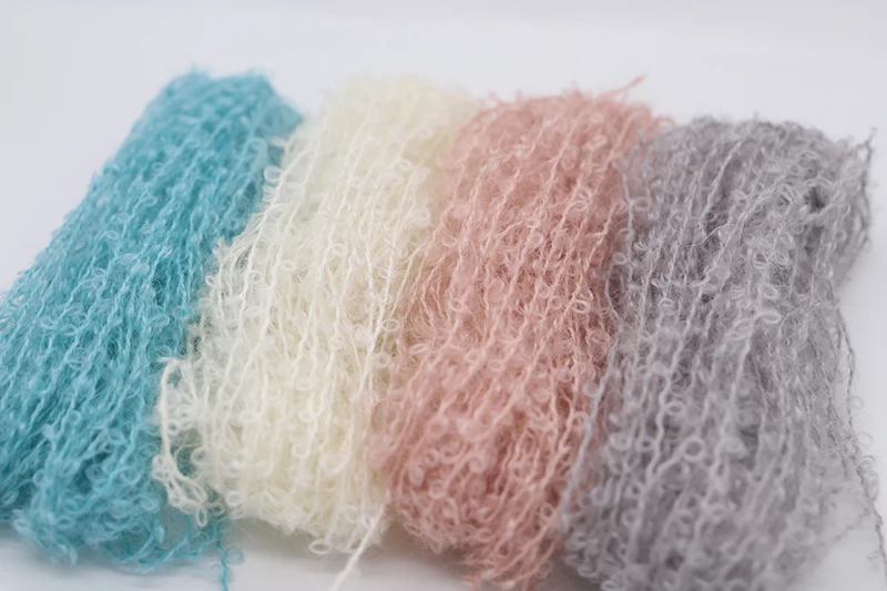 Mohair loops 70% mohair 30% wool hand knitting circle knitting crochet close-fitting coat bag