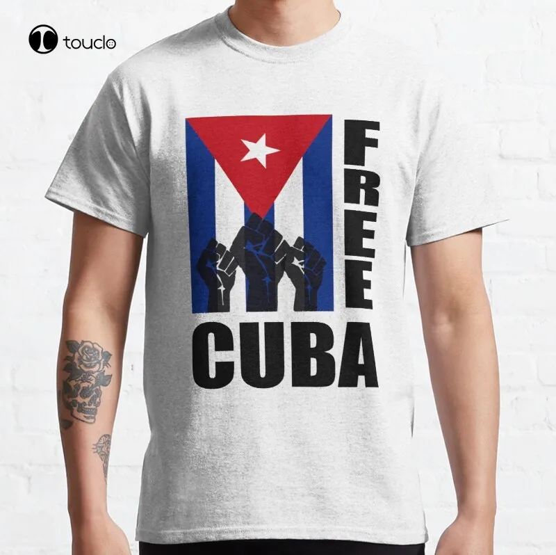 

New Copy Of Free Cuba Classic T-Shirt Cotton Tee Shirt S-5XL Unisex