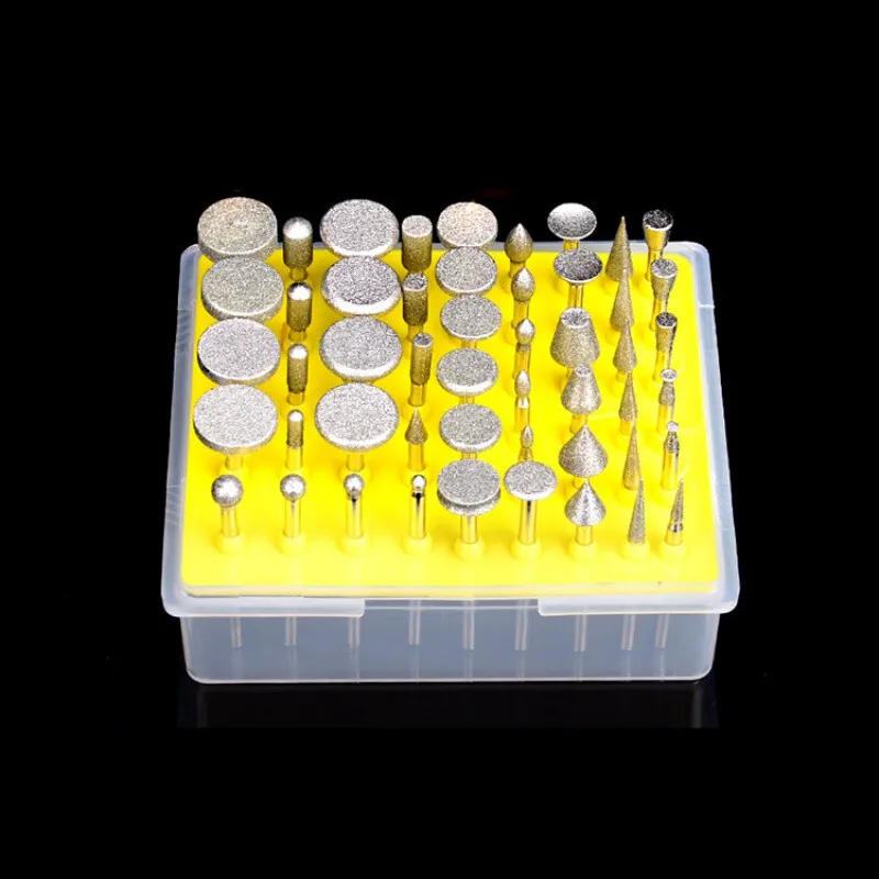 400# Diamond Grinding Bits 50 Pc/Set Electroplated Abrasive Head Coated Abrasives Bur Dremel Rotary Tools | Инструменты
