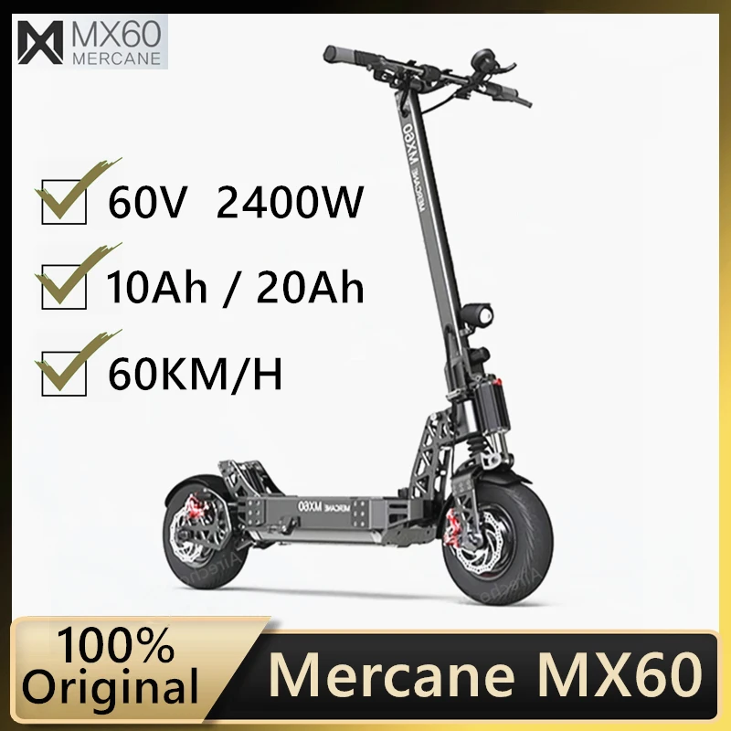 Оригинальный складной умный электрический скутер Mercane MX60 2400 Вт 60 км/ч диапазон 100