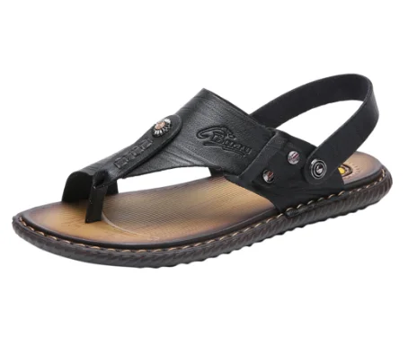 Мужская Повседневная пляжная обувь Летние удобные сандалии на нескользящей