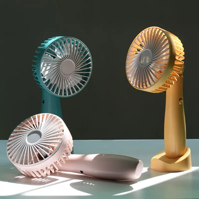 Мини Портативный USB зарядный вентилятор вращающийся ручной настольный
