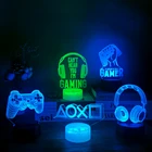 Игровой коврик с 3d иллюзией P4P, светодиодный ночсветильник для детей, украшение для спальни, событие, приз, игровой магазин, идея, меняющий цвет, настольный ночник