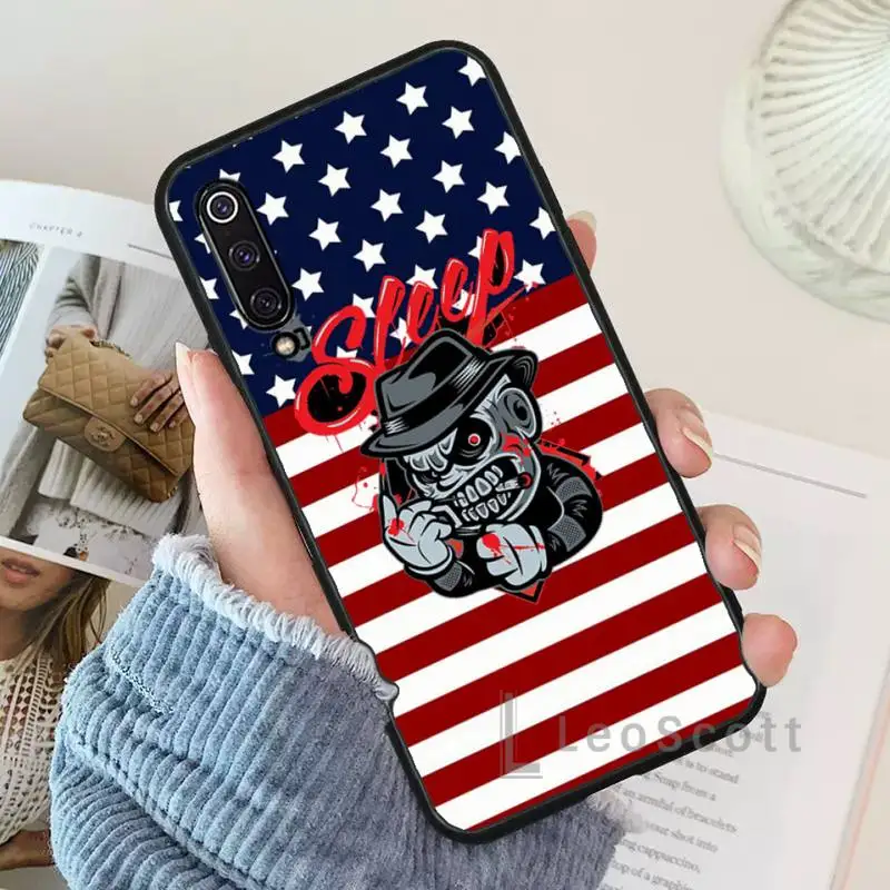 

American flag skull eagle Phone Cases For Xiaomi Redmi 7 9t 9se k20 mi8 max3 lite 9 note 8 9s 10 pro