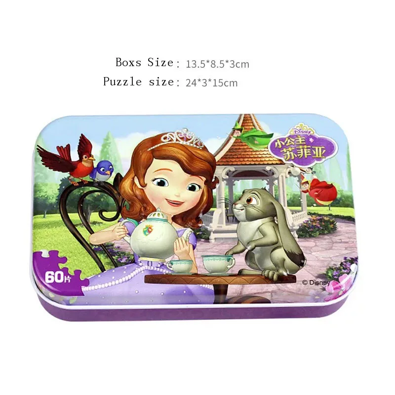 Puzzle-11-1PACK Мультяшное Холодное сердце Эльза и Анна Принцесса 60 шт. головоломка для детей 4-8 для детей Обучающие образовательные головоломки игрушки - Цвет: Puzzle-11-1PACK
