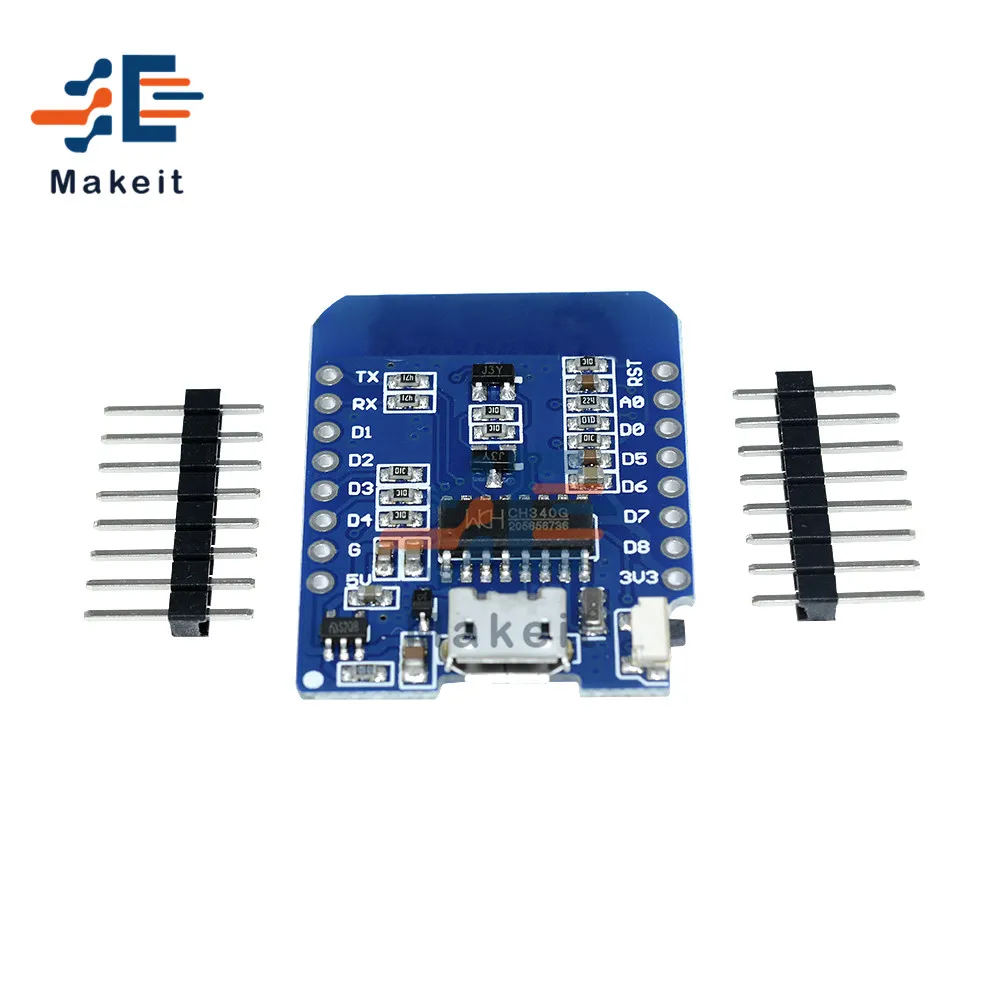 Плата разработки WeMos D1 MINI ESP8266 ESP-12F CH340G CH340 WIFI DHT22/AM2302 модуль датчика температуры и