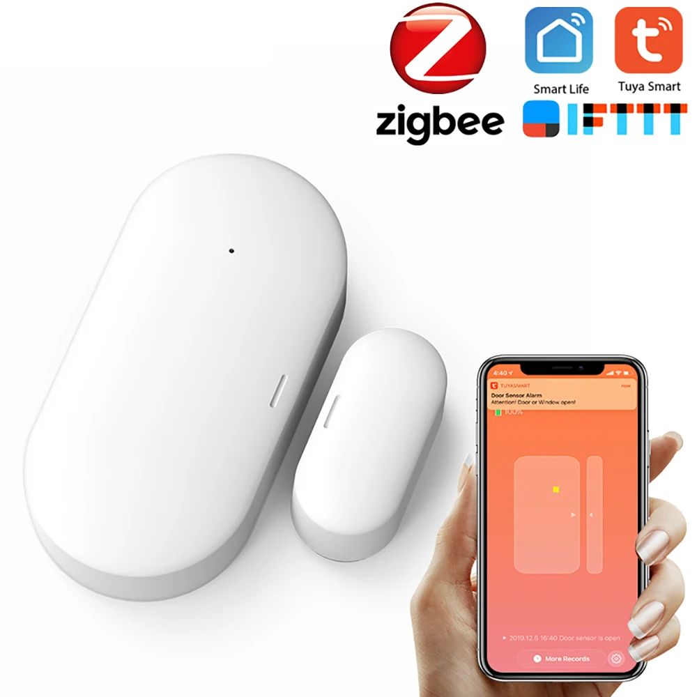 Датчик двери ZigBee с управлением через приложение датчик открытия окон и дверей
