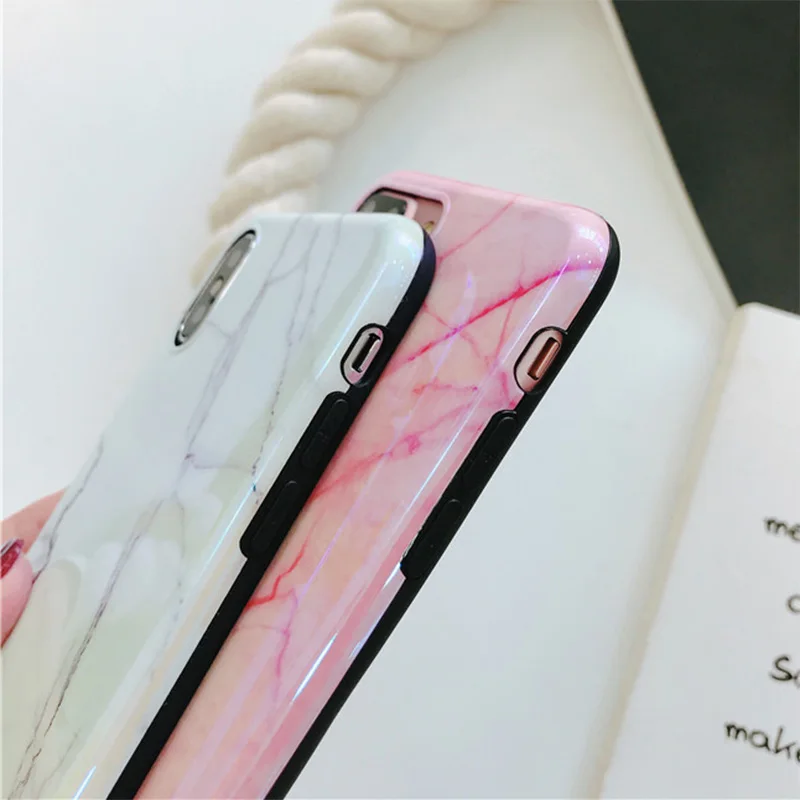 Роскошный мягкий чехол из ТПУ с мраморным гранитным узором для Apple iPhone XR XS Max X 8 7 6 6S