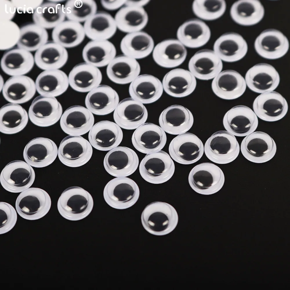 S2 6mm 100pcs 100 шт. диаметр 5 мм/6 мм/7 мм самоклеющиеся глазные Глазные яблоки наклейки DIY мягкие игрушки куклы Ремесло Скрапбукинг аксессуары K0815 - Цвет: S2 6mm 100pcs