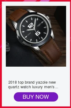 Топ бренд yazole новые кварцевые часы Роскошные мужские повседневные модные часы светящиеся водонепроницаемые мужские часы с большим циферблатом 418