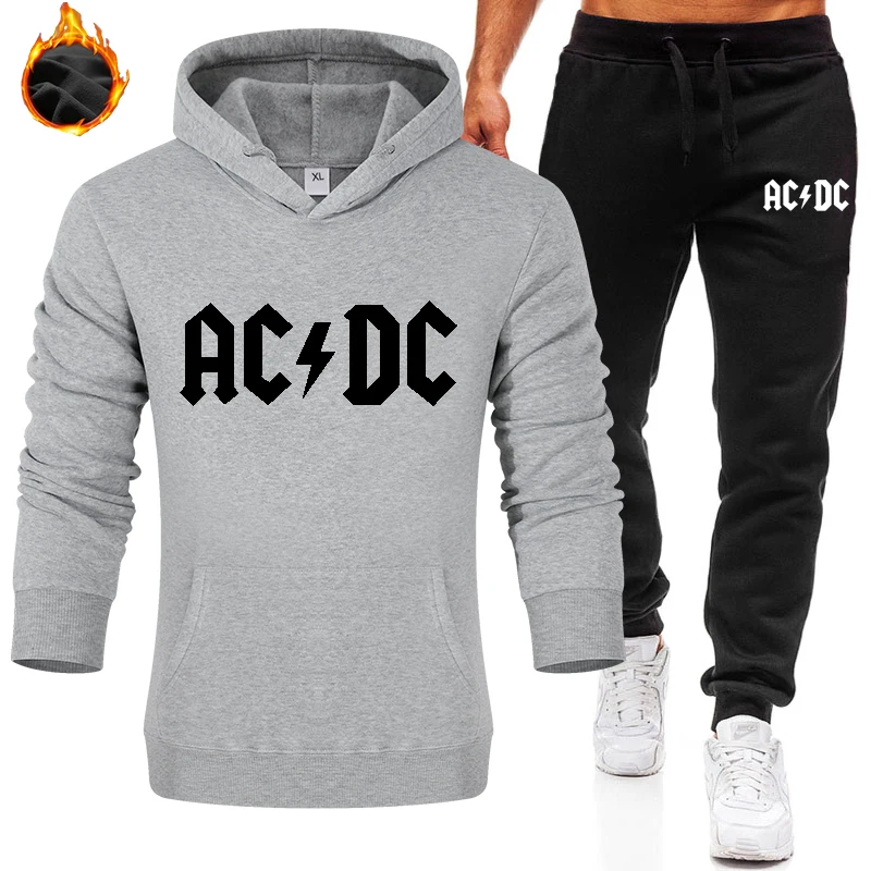 

2020 New ProductsHot Sale Autumn Men's AC DC Pattern Printing Men's And Women's Hooded Street Sports Casual Fashion 12 Colors
