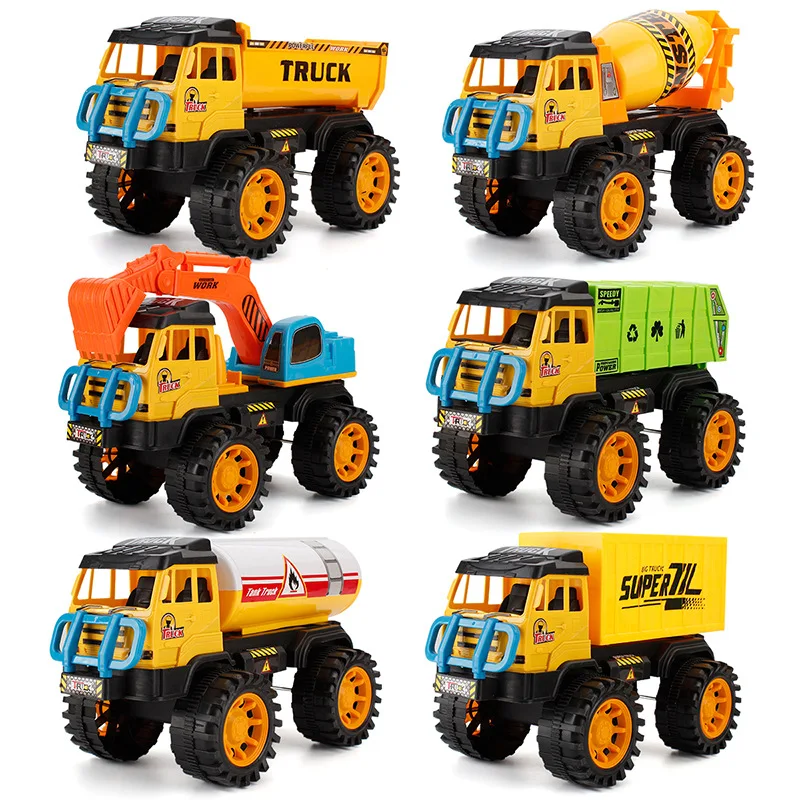 Большой пластиковый двигатель 28 см автомобиль самосвал смеситель