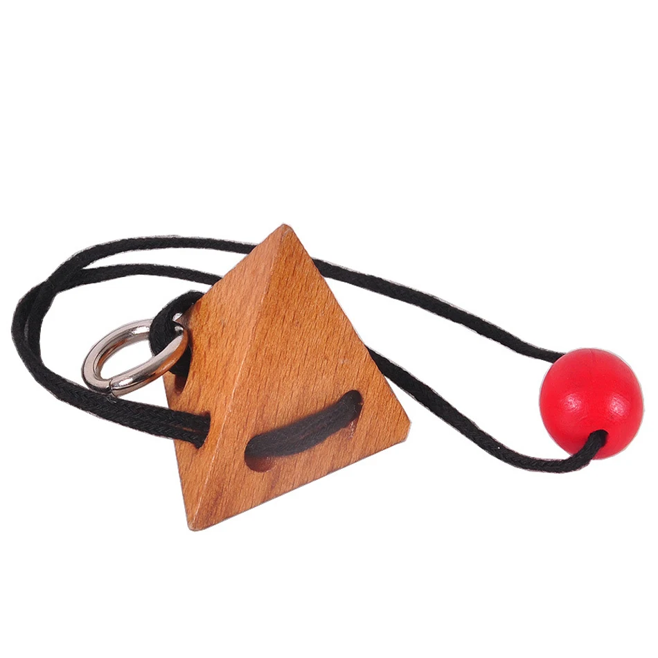 

Hot Rope Wooden Puzzle Logic Intelligent Brain Teaser String Puzzles Game for Adults Kids