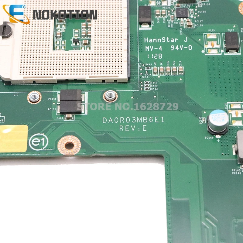 Материнская плата NOKOTION DA0R03MB6E1 для ноутбука DELL Inspiron 17R N7110 HM67 GMA HD DDR3 | Компьютеры и