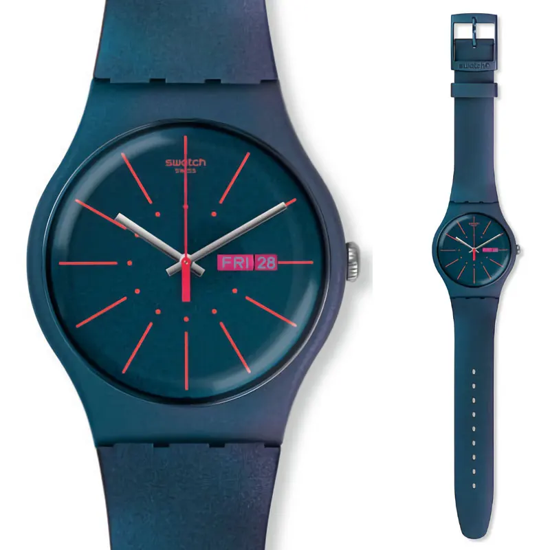 Swatch оригинальные кварцевые часы модные и для отдыха водонепроницаемые женские часы SUOB720 - Цвет: SUON708