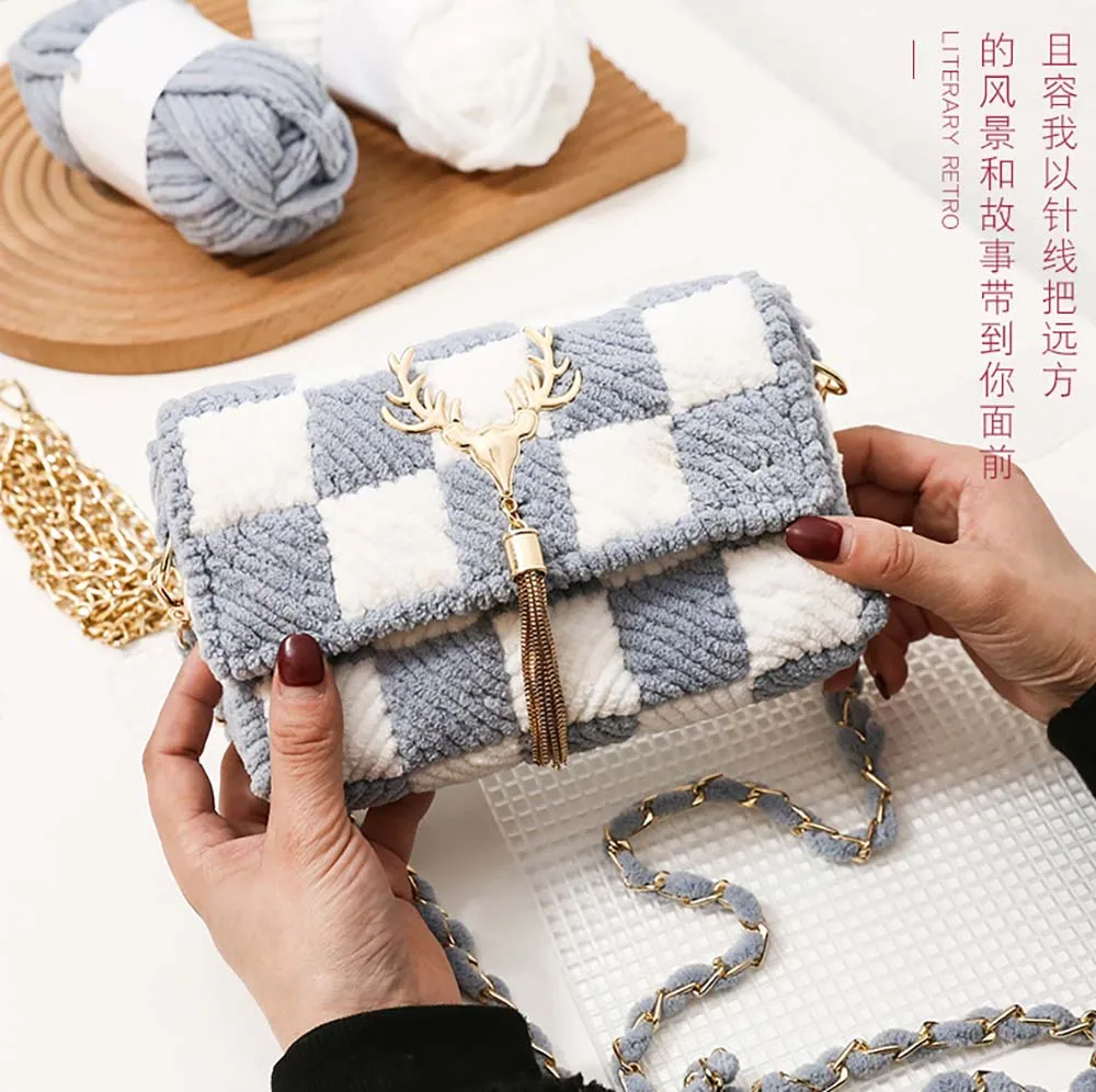 

Clearance Grid Joint DIY Material Handmade Set for Handbag One Shoulder Bag