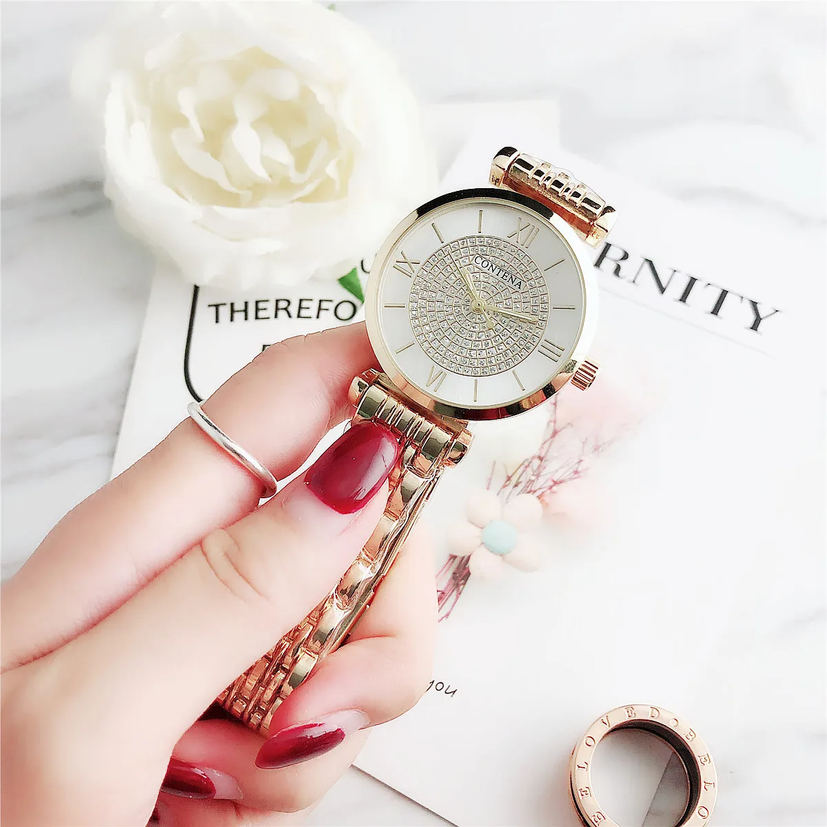 3103 римские часы для мужчин и женщин студенческие деловые модные электронные