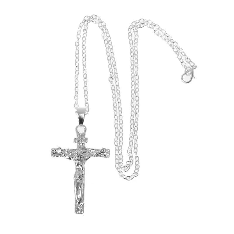 Католический Иисус Христос на крест с надписью INRI распятие Подвеска ожерелье