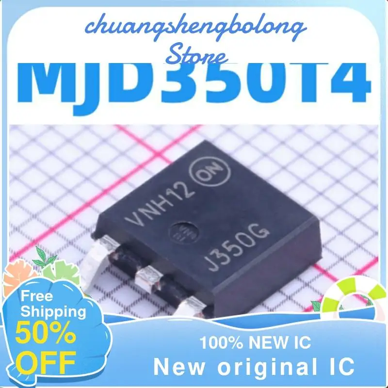 

10-200 шт. MJD350T4 TO-252 MJD350 J350G 300V 500mA новый оригинальный IC