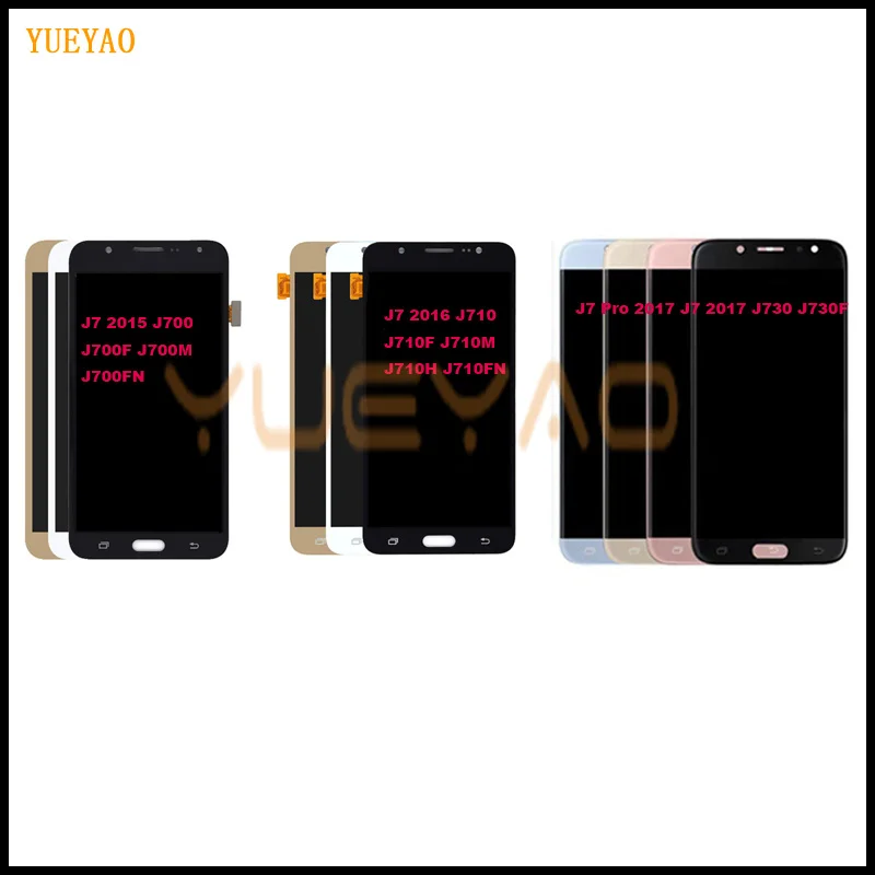 J7 TFT экран для samsung Galaxy J730 lcd дисплей 2017 Pro 2016 J700 J700F сенсорный J710|Экраны мобильных