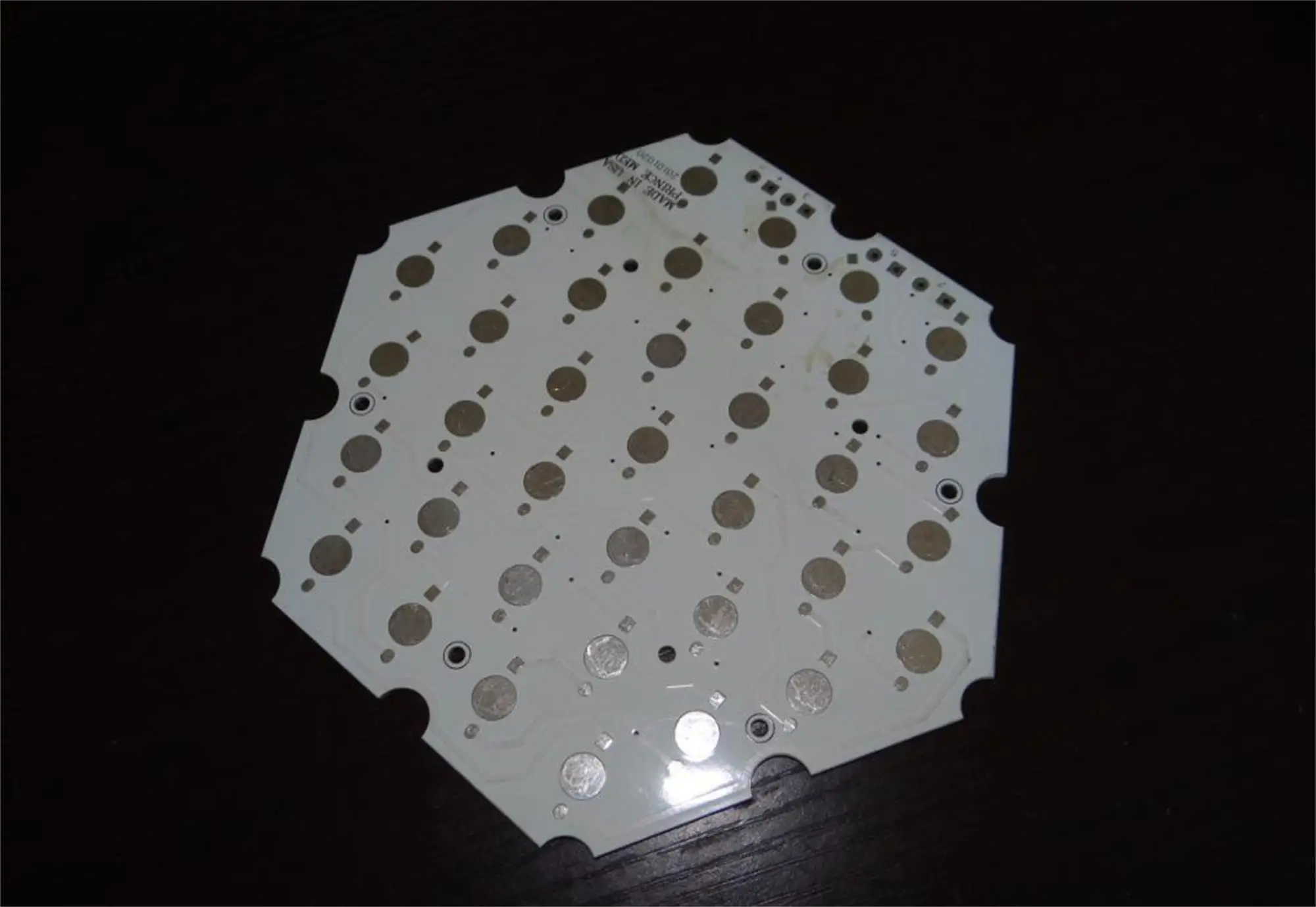 Round SMD LED Printing Circuit Boards Flood Light PCB PCBA Board source board | Электронные компоненты и