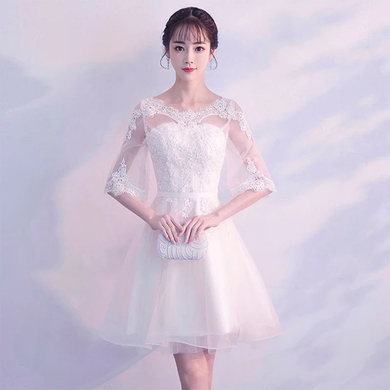Белое Кружевное женское платье Cheongsam азиатское свадебное вечернее с вырезом и