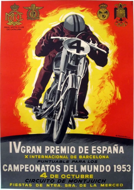 Мото Крест мотоциклетные агитационных старинный плакат в стиле ретро из крафт