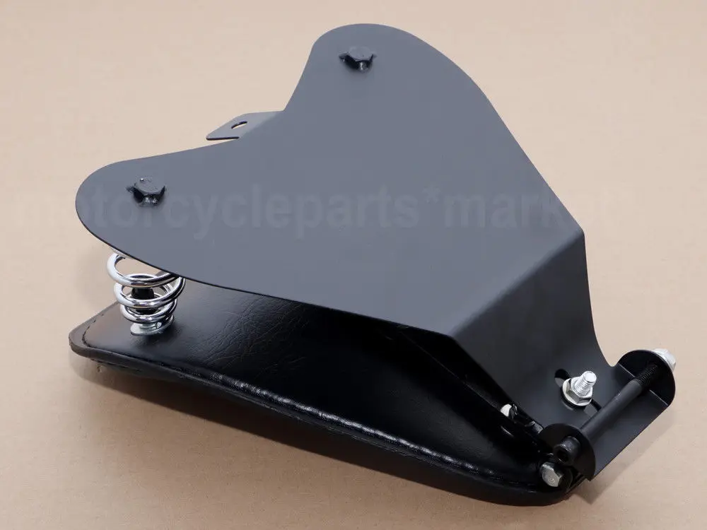 Мотоциклетное Ретро коричневое/черное сиденье из крокодиловой кожи Solo Base 3