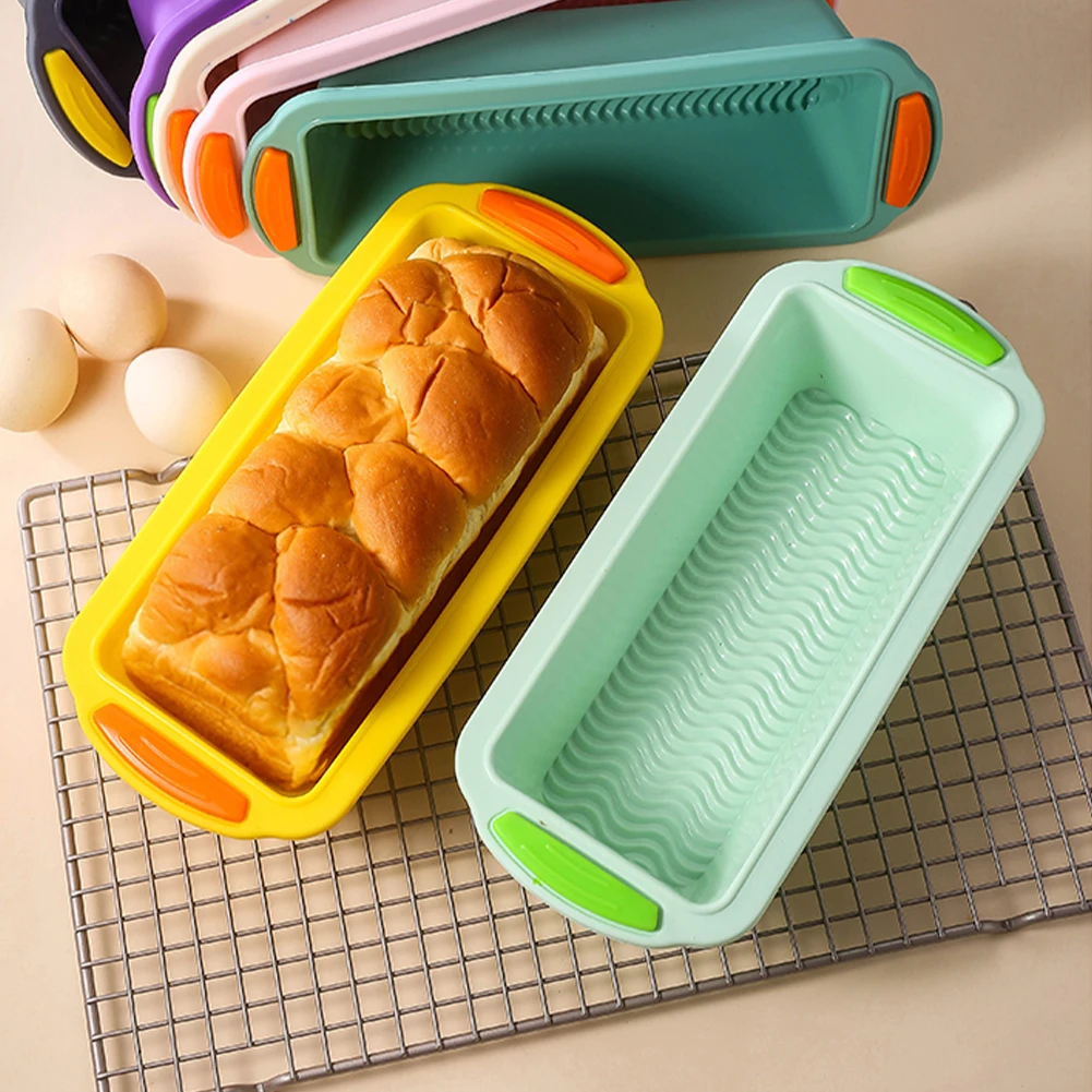 

Silicone Bread Baking Mold Cake Toast Loaf Pan Non Stick Dishwasher Oven Safe Baking Pan Silicone Bakeware Cake Mold Baking Tool