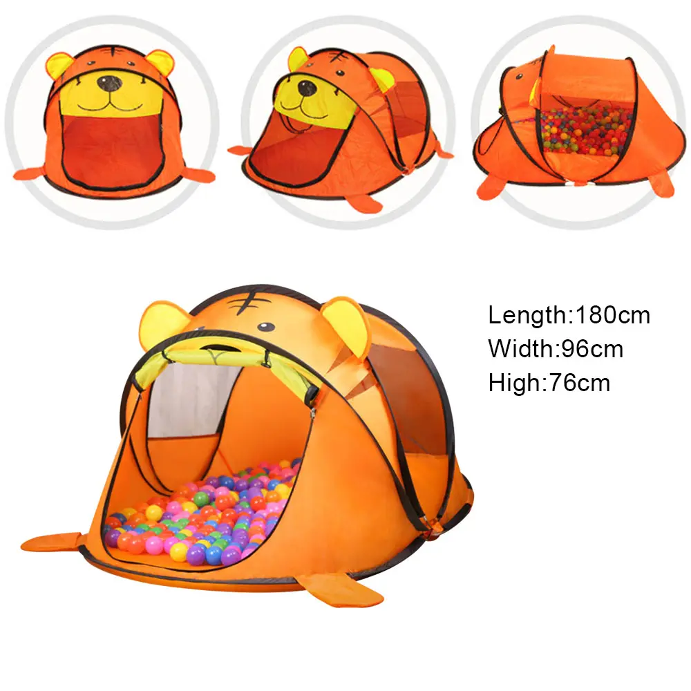 

Children Game Tent Cartoon Animal Kids Play House Outdoors Large Pop Up Toy Tent Indoor Nets Baby Ball Pool Pit Toys