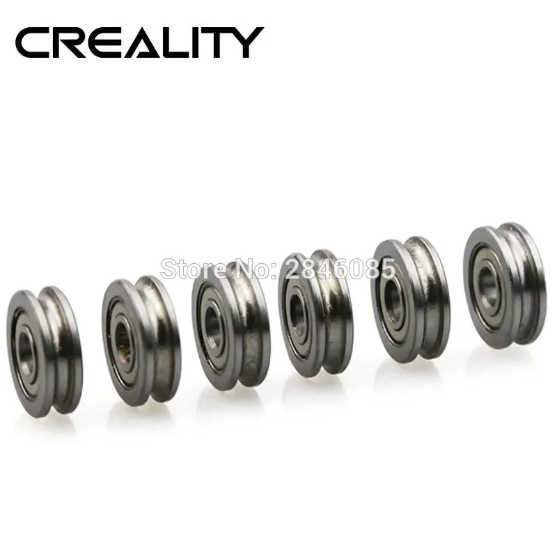 

4pcs U Groove Guide Wheel Pulley Bearing U624ZZ Stainless Steel 624U 4*13*4MM for CREALITY Ender-3 CR-10 Extruder Accessories