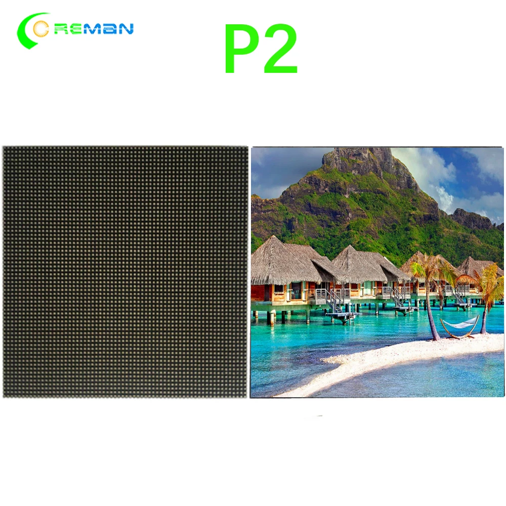 P2mm Indoor led display module 128mmx128mm LED Panel with 64x64 dots | Электронные компоненты и принадлежности