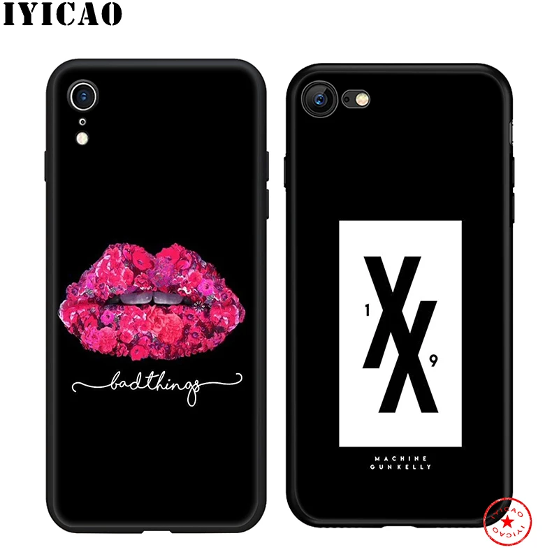 IYICAO Machine Gun Kelly MGK Soft Phone Case for iPhone 11 Pro XR X XS Max 6 6S 7 8 Plus 5 5S SE Silicone TPU |